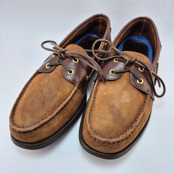 SPERRYS Authentic Original Two Tone Two Eye Leather Boat Shoes Mens Size 14M - Picture 1 of 12